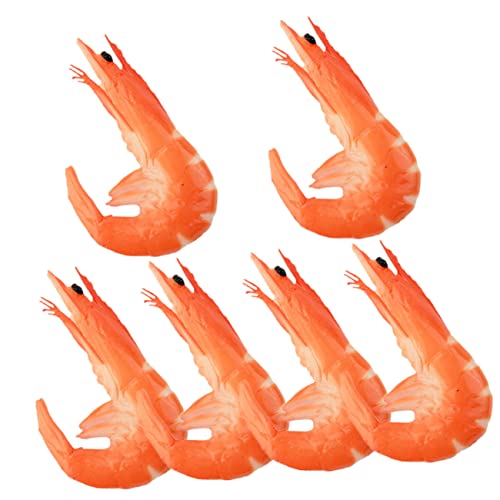 Milisten 6 Stück Teiliges Realistische Künstliche Garnelenmodelle aus Langlebigem PVC Detailgetreue Food Props für Fotodeko Restaurant und Schwer von Echten Garnelen zu Unterscheiden Milisten 6 Stück Teiliges Realistische Künstliche Garnelenmodelle aus Langlebigem PVC Detailgetreue Food Props für Fotodeko Restaurant und Schwer von Echten Garnelen zu Unterscheiden von Milisten