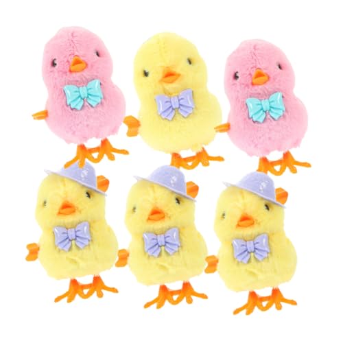 Milisten 6 Stück Teiliges Wind up Küken Plüschtier mit Hüten und Krawatten Lustige Osterdeko Aufziehbare Springküken für Handliche Fördert Geschicklichkeit und Intelligenz Milisten 6 Stück Teiliges Wind up Küken Plüschtier mit Hüten und Krawatten Lustige Osterdeko Aufziehbare Springküken für Handliche Fördert Geschicklichkeit und Intelligenz von Milisten