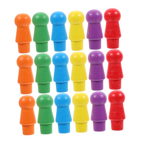 Milisten 60 Stück Teiliges Bunte Holz Schachfiguren Stabile Spielfiguren Farbig für Brettspiele Vielseitig Langlebig Glatte Oberfläche Sicher Milisten 60 Stück Teiliges Bunte Holz Schachfiguren Stabile Spielfiguren Farbig für Brettspiele Vielseitig Langlebig Glatte Oberfläche Sicher von Milisten