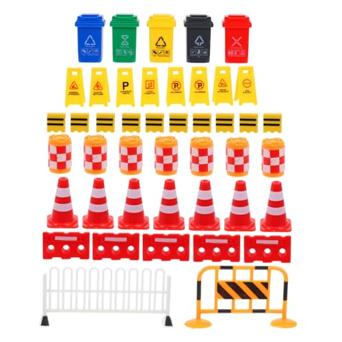 Milisten 67 Stück Teiliges Mini Verkehrszeichen Spielset aus Abs Realistische Straßen und Parkplatzsimulation Pädagogisches Baustellen Zubehör für Fördert Motorische Fähigkeiten und Milisten 67 Stück Teiliges Mini Verkehrszeichen Spielset aus Abs Realistische Straßen und Parkplatzsimulation Pädagogisches Baustellen Zubehör für Fördert Motorische Fähigkeiten und von Milisten