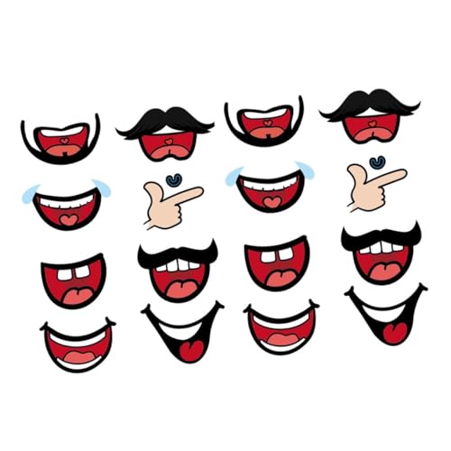 Milisten 8 Packungen Lippenförmige Maskendekoration Aufkleber Selbstklebend Lächelndes Design Für Saubere Glatte Oberflächen Erwachsene Mundaufkleber Für Masken Dekor Milisten 8 Packungen Lippenförmige Maskendekoration Aufkleber Selbstklebend Lächelndes Design Für Saubere Glatte Oberflächen Erwachsene Mundaufkleber Für Masken Dekor von Milisten