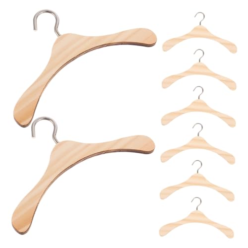 Milisten 8 Stück Teiliges Mini Puppenkleiderbügel aus Holz Miniatur Kleiderbügel für Bjd Puppen Kleidungs Mantelhalter für Puppenoutfits Stilvolle Organisation für Puppenhaus-kleiderschrank Milisten 8 Stück Teiliges Mini Puppenkleiderbügel aus Holz Miniatur Kleiderbügel für Bjd Puppen Kleidungs Mantelhalter für Puppenoutfits Stilvolle Organisation für Puppenhaus-kleiderschrank von Milisten