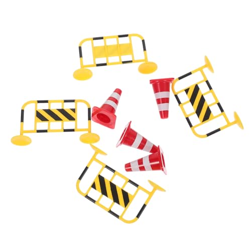 Milisten 8 Stück Teiliges Miniatur Verkehrsbarrikaden aus Robustem mit Gelben Schutzgittern und Roten Warnkegeln Kindgerechtes Lernspielzeug zur Verkehrsbildung und Interaktion im Innen Milisten 8 Stück Teiliges Miniatur Verkehrsbarrikaden aus Robustem mit Gelben Schutzgittern und Roten Warnkegeln Kindgerechtes Lernspielzeug zur Verkehrsbildung und Interaktion im Innen von Milisten