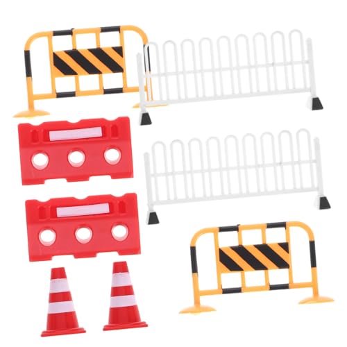 Milisten 8 Stück Teiliges Verkehrsschilder Spielset mit Kleinen Verkehrsleitkegeln und Miniatur Straßenabsperrungen Robustes Lernspielzeug für Sandtisch Baustellenszene und Milisten 8 Stück Teiliges Verkehrsschilder Spielset mit Kleinen Verkehrsleitkegeln und Miniatur Straßenabsperrungen Robustes Lernspielzeug für Sandtisch Baustellenszene und von Milisten