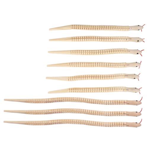 Milisten 9 Stück Teiliges Flexibles Realistisches Unbemaltes Biegsames Holz-schlangenmodell für Kreative Bastelprojekte Geburtstagsfeiern und Halloween-Dekoration Milisten 9 Stück Teiliges Flexibles Realistisches Unbemaltes Biegsames Holz-schlangenmodell für Kreative Bastelprojekte Geburtstagsfeiern und Halloween-Dekoration von Milisten