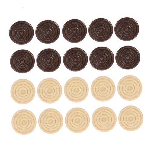 Milisten 96 Stück Teiliges Schachspiel aus Holz Runde Spielfiguren Glatt Poliert Leicht und Tragbar Sichere und Kinderfreundliche Lernspielsteine Ersatz für Klassische Brettspiele Milisten 96 Stück Teiliges Schachspiel aus Holz Runde Spielfiguren Glatt Poliert Leicht und Tragbar Sichere und Kinderfreundliche Lernspielsteine Ersatz für Klassische Brettspiele von Milisten