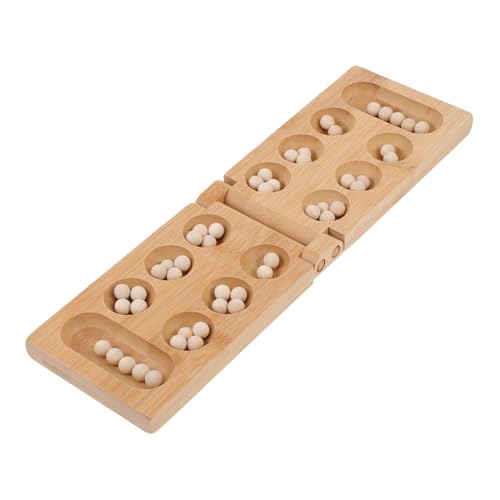 Milisten Bambus Mancala Denkspiel für Kreatives Strategiespiel mit Glattem Sicherem Material Faltbares Holzbrett Legespiel für Jungen und Mädchen Denkfähigkeit Milisten Bambus Mancala Denkspiel für Kreatives Strategiespiel mit Glattem Sicherem Material Faltbares Holzbrett Legespiel für Jungen und Mädchen Denkfähigkeit von Milisten
