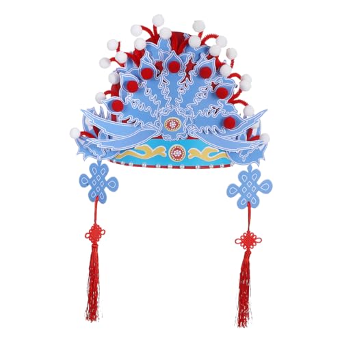 Milisten Chinesische Traditioneller Peking oper Hut mit Quasten DIY Bastelset für Kindergarten Kulturförderndes Kopfschmuck Handgefertigt für Festspiele und Rollenspiele Milisten Chinesische Traditioneller Peking oper Hut mit Quasten DIY Bastelset für Kindergarten Kulturförderndes Kopfschmuck Handgefertigt für Festspiele und Rollenspiele von Milisten