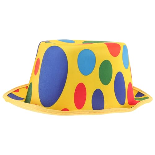 Milisten Clownhut Cosplay Bühnenhut aus Atmungsaktivem Vliesstoff Einheitsgröße für Erwachsene Leicht und Komfortabel für Party Kostüm Performance und Karneval Milisten Clownhut Cosplay Bühnenhut aus Atmungsaktivem Vliesstoff Einheitsgröße für Erwachsene Leicht und Komfortabel für Party Kostüm Performance und Karneval von Milisten