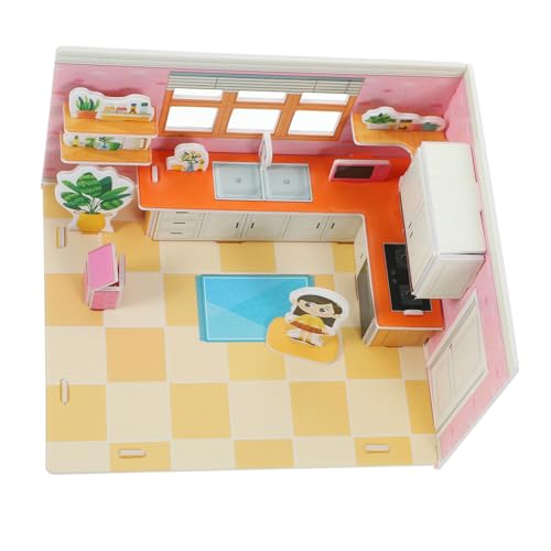 Milisten DIY Küchenmodell Unfertiges Papierpuzzle Hand Auge koordination Training Kreatives Bastelset für Geburtstag Milisten DIY Küchenmodell Unfertiges Papierpuzzle Hand Auge koordination Training Kreatives Bastelset für Geburtstag von Milisten