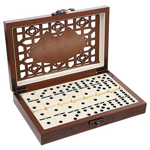 Milisten Dominoes Entertainment Toy Classic Dominos Game SET BUILDING DOMINOES BLOCK TOYS Professional Tournament Domino Holiday Party Entertainment Game with Wooden Box Retro Dominoes Game von Milisten