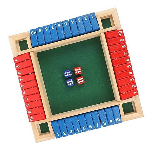 Milisten Holz Brettspiel mit Würfeln und Zahlen Interaktives Party Brettspiel für Spieler Sicheres Holzmaterial Gesellschaftsspiel für Familie und Freunde bei Zusammenkünften und Milisten Holz Brettspiel mit Würfeln und Zahlen Interaktives Party Brettspiel für Spieler Sicheres Holzmaterial Gesellschaftsspiel für Familie und Freunde bei Zusammenkünften und von Milisten