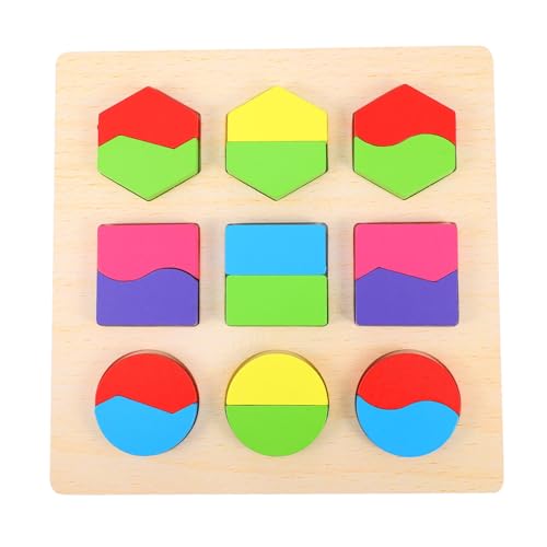 Milisten Holz Geometrische Formen Puzzle Montessori Lernspielzeug für Kleinkinder Feinmotorik Hand Auge koordination und Kognitiver Entwicklung Großes Steckpuzzle für Junge Mädchen Milisten Holz Geometrische Formen Puzzle Montessori Lernspielzeug für Kleinkinder Feinmotorik Hand Auge koordination und Kognitiver Entwicklung Großes Steckpuzzle für Junge Mädchen von Milisten