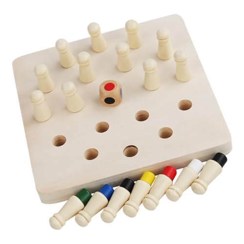 Milisten Holz Memory Schachspiel Lernspielzeug für Erwachsene Pädagogisches Intelligenz Logiktrainingsspiel Familienfreundliches Gedächtnistraining mit Farbigem Kleinem Schachbrett Milisten Holz Memory Schachspiel Lernspielzeug für Erwachsene Pädagogisches Intelligenz Logiktrainingsspiel Familienfreundliches Gedächtnistraining mit Farbigem Kleinem Schachbrett von Milisten