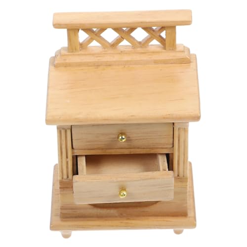 Milisten Holz Nachttisch Modell Doppelstöckig Natürliche Textur Kompakt Leicht Dekoratives Puppenzubehör für Kinderzimmer Spiel und Sammlung Milisten Holz Nachttisch Modell Doppelstöckig Natürliche Textur Kompakt Leicht Dekoratives Puppenzubehör für Kinderzimmer Spiel und Sammlung von Milisten