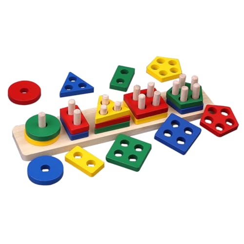 Milisten Holz Steckspiel Montessori Lernspielzeug für Kleinkinder Ab Jahr Fördert Feinmotorik Farb Formerkennung Sichere Leicht Greifbare Bunte Sortiersäulen für Frühe Entwicklung zu Hause Milisten Holz Steckspiel Montessori Lernspielzeug für Kleinkinder Ab Jahr Fördert Feinmotorik Farb Formerkennung Sichere Leicht Greifbare Bunte Sortiersäulen für Frühe Entwicklung zu Hause von Milisten