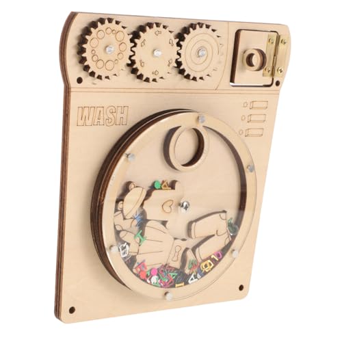 Milisten Holz Waschmaschine Activity Board Montessori Lernspielzeug DIY Zubehör Pädagogisches Erlebnis für Jungen Mädchen Frühe Milisten Holz Waschmaschine Activity Board Montessori Lernspielzeug DIY Zubehör Pädagogisches Erlebnis für Jungen Mädchen Frühe von Milisten