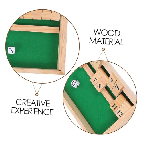 Milisten Holz Würfelspiel Shut The Box mit Einzigartigem Design Strategisches Mathematik Brettspiel für Familie Erwachsene Interaktives Tischspiel für Party Klassenzimmer Zuhause Milisten Holz Würfelspiel Shut The Box mit Einzigartigem Design Strategisches Mathematik Brettspiel für Familie Erwachsene Interaktives Tischspiel für Party Klassenzimmer Zuhause von Milisten