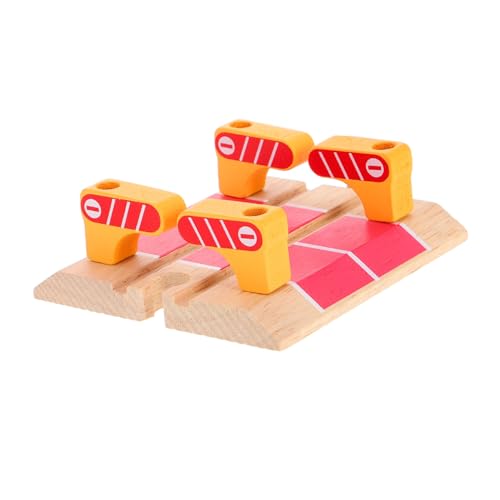 Milisten Holzbahn Zubehör Holz roadblock Station mit Absperrung Rotes Holzspielzeug für Modularer Bahnhofsplattform Erweiterbar Kompatibel mit Holzeisenbahn Schienenset Kreatives Milisten Holzbahn Zubehör Holz roadblock Station mit Absperrung Rotes Holzspielzeug für Modularer Bahnhofsplattform Erweiterbar Kompatibel mit Holzeisenbahn Schienenset Kreatives von Milisten
