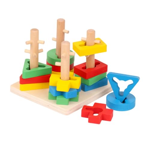 Milisten Holzbauklötze Montessori Lernspielzeug Ab Jahre Pädagogisches Farb und Formpuzzle aus Sicherem Holz Fördert Feinmotorik und Kognitive Fähigkeiten bei Vorschulkindern Milisten Holzbauklötze Montessori Lernspielzeug Ab Jahre Pädagogisches Farb und Formpuzzle aus Sicherem Holz Fördert Feinmotorik und Kognitive Fähigkeiten bei Vorschulkindern von Milisten