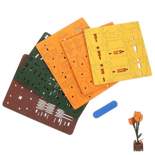 Milisten Holzblumen Bastelset Tulpen DIY Blumenstrauß Bausatz Holzpuzzle Kreativset für Party Büro Geschenk Holzbausteine für Künstliche Tulpen Dekoration Milisten Holzblumen Bastelset Tulpen DIY Blumenstrauß Bausatz Holzpuzzle Kreativset für Party Büro Geschenk Holzbausteine für Künstliche Tulpen Dekoration von Milisten