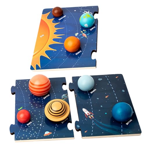 Milisten Holzspielzeug Planetenset Teilig Montessori Lernspielzeug Sonnensystem Puzzle für Motorische Entwicklung Logisches Milisten Holzspielzeug Planetenset Teilig Montessori Lernspielzeug Sonnensystem Puzzle für Motorische Entwicklung Logisches von Milisten