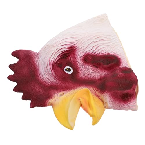 Milisten Hühnerkopf Halloween Horror Tiermaske Party Kostüm Zubehör für Kostümfest und Karneval Realistische Vollkopfmaske für Erwachsene Langlebig und Bequem Milisten Hühnerkopf Halloween Horror Tiermaske Party Kostüm Zubehör für Kostümfest und Karneval Realistische Vollkopfmaske für Erwachsene Langlebig und Bequem von Milisten