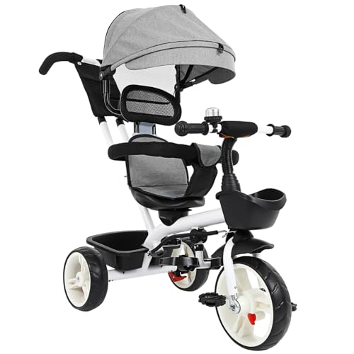 Milisten Kinderdreirad mit Sonnenschutz Verstellbar für Kleinkinder Jahre Leichter Robuster Kinderwagen mit Modischem Design für Ausflüge und Sicheren Fahrspaß Milisten Kinderdreirad mit Sonnenschutz Verstellbar für Kleinkinder Jahre Leichter Robuster Kinderwagen mit Modischem Design für Ausflüge und Sicheren Fahrspaß von Milisten