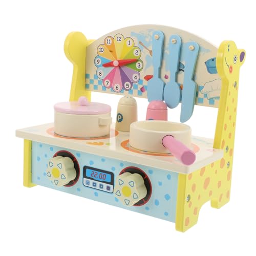 Milisten Kleines Holz Küchenspielset für Kleinkinder Interaktives Multifunktionales Lernspielzeug mit Miniatur Herd Simuliert Kochen Fördert Motorische Fähigkeiten und Zusammenarbeit bei Milisten Kleines Holz Küchenspielset für Kleinkinder Interaktives Multifunktionales Lernspielzeug mit Miniatur Herd Simuliert Kochen Fördert Motorische Fähigkeiten und Zusammenarbeit bei von Milisten