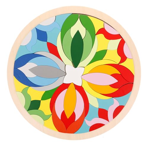 Milisten Lernspielzeug Holzpuzzle Geometrie Puzzle Bausteine Kreatives Montessori Vorstellungskraft und Feinmotorik für Vorschulkinder Milisten Lernspielzeug Holzpuzzle Geometrie Puzzle Bausteine Kreatives Montessori Vorstellungskraft und Feinmotorik für Vorschulkinder von Milisten