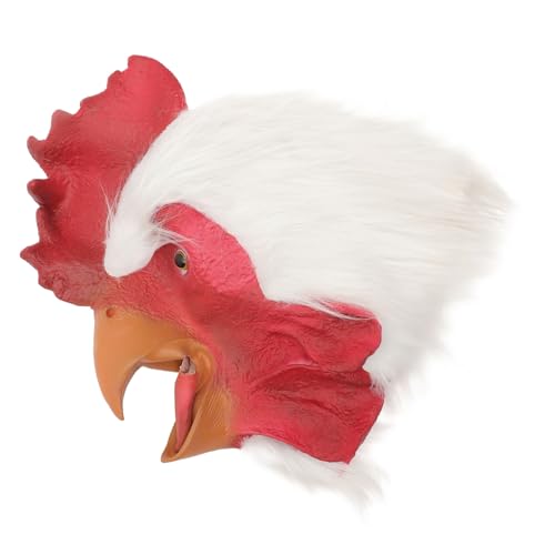 Milisten Lustige Rooster Headgear Maske für Erwachsene Halloween Cosplay Tierkopf Requisite Bequemes Design Atmungsaktiv für Party und Kostümfest Milisten Lustige Rooster Headgear Maske für Erwachsene Halloween Cosplay Tierkopf Requisite Bequemes Design Atmungsaktiv für Party und Kostümfest von Milisten