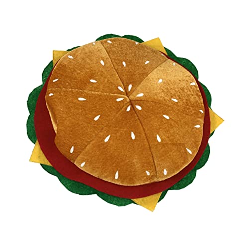 Milisten Lustiger Burger Hut aus Vliesstoff Leicht und Bequem Dekoratives Party Accessoire für Erwachsene als Kostümrequisite für Karneval Fasching und Mottopartys Milisten Lustiger Burger Hut aus Vliesstoff Leicht und Bequem Dekoratives Party Accessoire für Erwachsene als Kostümrequisite für Karneval Fasching und Mottopartys von Milisten