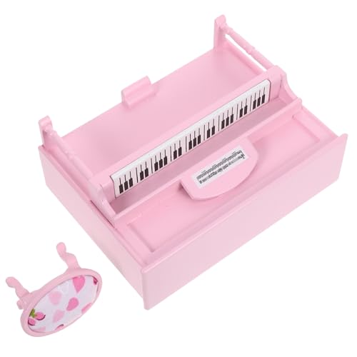 Milisten Maßstab Mini Piano mit Hocker Musikspielzeug für Kreative Dekoration und Realistisches Musikinstrument Modell Milisten Maßstab Mini Piano mit Hocker Musikspielzeug für Kreative Dekoration und Realistisches Musikinstrument Modell von Milisten