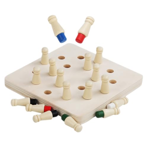 Milisten Memory Schachspiel Holz für Lernspielzeug zur Gedächtnisförderung Buntes Brettspiel für Jungen und Mädchen Pädagogisches Gesellschaftsspiel zur Entwicklung von Denkvermögen und Milisten Memory Schachspiel Holz für Lernspielzeug zur Gedächtnisförderung Buntes Brettspiel für Jungen und Mädchen Pädagogisches Gesellschaftsspiel zur Entwicklung von Denkvermögen und von Milisten