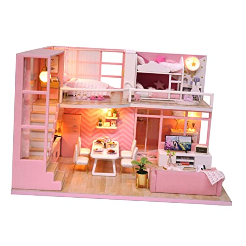 Milisten Mini DIY Haus Bausatz aus Holz Kreatives Miniaturhaus Modell Einfach Zusammenbaubar Familienfreundliches für Altersgruppen Milisten Mini DIY Haus Bausatz aus Holz Kreatives Miniaturhaus Modell Einfach Zusammenbaubar Familienfreundliches für Altersgruppen von Milisten