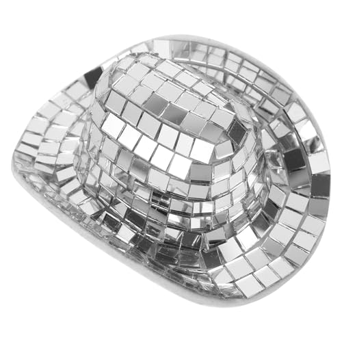 Milisten Mini Disco Cowboyhut Silber Miniatur Hüte für Puppen DIY Party Deko Robustes Material Wiederverwendbar Stilvoll und Praktisch Milisten Mini Disco Cowboyhut Silber Miniatur Hüte für Puppen DIY Party Deko Robustes Material Wiederverwendbar Stilvoll und Praktisch von Milisten