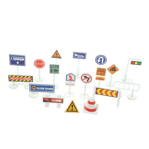 Milisten Mini Traffic Signs Teilig aus Robustem Kunststoff Leichte Miniatur Verkehrsschilder für Pädagogisches Lernspielzeug zur Verkehrserziehung Tragbar für Frühe Bildung und Milisten Mini Traffic Signs Teilig aus Robustem Kunststoff Leichte Miniatur Verkehrsschilder für Pädagogisches Lernspielzeug zur Verkehrserziehung Tragbar für Frühe Bildung und von Milisten