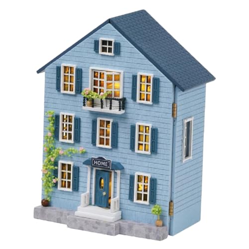 Milisten Miniatur Holzhaus Bausatz mit Möbeln Weihnachtsdeko Set Tragbares DIY Puppenhaus Kit für Jugendliche Kreatives Weihnachtskulisse Zubehör Detailreiche Miniatur Einrichtung Milisten Miniatur Holzhaus Bausatz mit Möbeln Weihnachtsdeko Set Tragbares DIY Puppenhaus Kit für Jugendliche Kreatives Weihnachtskulisse Zubehör Detailreiche Miniatur Einrichtung von Milisten