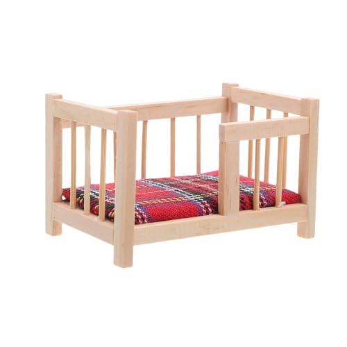 Milisten Miniatur Puppenhaus Babybett aus Holz mit Matratze Realistische Miniaturmöbel für Puppenhaus Dekoration Vielseitig als Foto Requisite für Sammler und Kleine Puppenzimmer Milisten Miniatur Puppenhaus Babybett aus Holz mit Matratze Realistische Miniaturmöbel für Puppenhaus Dekoration Vielseitig als Foto Requisite für Sammler und Kleine Puppenzimmer von Milisten