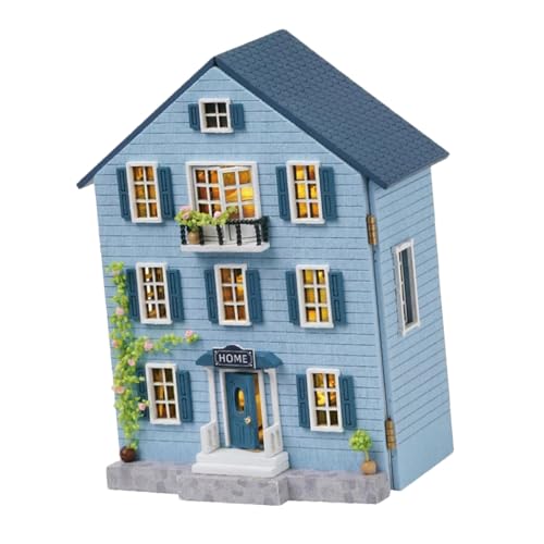 Milisten Miniatur Puppenhaus Bausatz mit Möbeln DIY Holzmodell Set Kreatives Weihnachtsdekor Handgefertigt Tragbar Fördert Familienzeit und Kindliche Kreativität Milisten Miniatur Puppenhaus Bausatz mit Möbeln DIY Holzmodell Set Kreatives Weihnachtsdekor Handgefertigt Tragbar Fördert Familienzeit und Kindliche Kreativität von Milisten