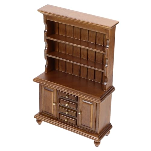 Milisten Miniatur Puppenhaus Bücherregal aus Braunes Mini Möbelmodell Detailreiches DIY Puppenhaus Zubehör für Kinderzimmer Dekoration Milisten Miniatur Puppenhaus Bücherregal aus Braunes Mini Möbelmodell Detailreiches DIY Puppenhaus Zubehör für Kinderzimmer Dekoration von Milisten