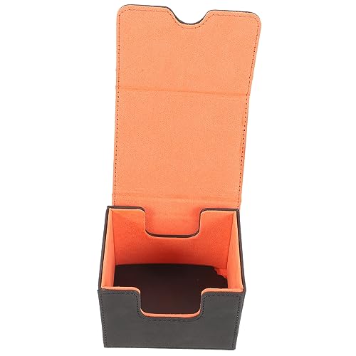 Milisten Monopol Streichhölzer Spiel mehrere Handel kartenschachtel Card Box Karten etuis Karten Transportbox Deckskoffer aus -Leder -Etui für Karten -Fall Hochwertiges -Leder Black von Milisten