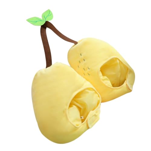 Milisten Plüsch Birnen Kopfbedeckung Doppelkopf Design Leichtes Party Cosplay Kostüm Accessoire Für Erwachsene Bühnenauftritt Teamspiele Milisten Plüsch Birnen Kopfbedeckung Doppelkopf Design Leichtes Party Cosplay Kostüm Accessoire Für Erwachsene Bühnenauftritt Teamspiele von Milisten