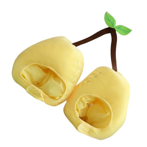 Milisten Plüsch Birnen Kopfteil Doppelkopf Kostümhaube für Lustige Obst Kopfbedeckung Erwachsene Party Foto Requisiten Bühnenperformance Milisten Plüsch Birnen Kopfteil Doppelkopf Kostümhaube für Lustige Obst Kopfbedeckung Erwachsene Party Foto Requisiten Bühnenperformance von Milisten