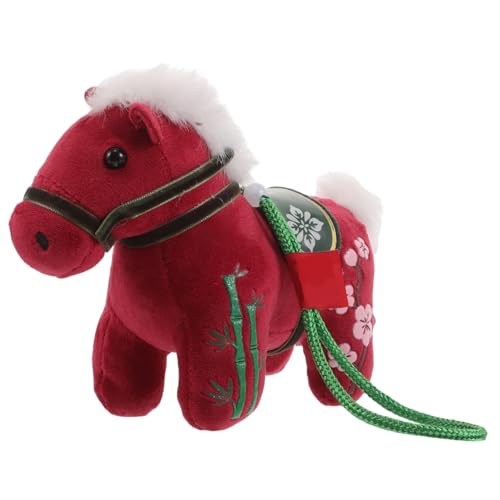 Milisten Plüsch Pferd Anhänger Weiches Stofftier Rotes Stehendes Pferd Chinesisches Jahr Glücksbringer Taschen Auto Deko Frühlingsfest Geschenk Milisten Plüsch Pferd Anhänger Weiches Stofftier Rotes Stehendes Pferd Chinesisches Jahr Glücksbringer Taschen Auto Deko Frühlingsfest Geschenk von Milisten