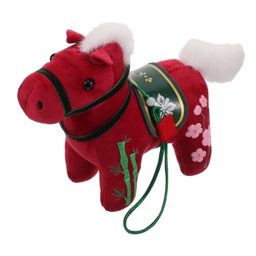 Milisten Plüschpferd Zodiac Horse Jahr Weiches Kuscheltier Chinesisches Tierkreiszeichen Maskottchen Symbol für Wohlstand und Mut Tragbarer Anhänger für Rucksack Auto Taschen Dekoration Milisten Plüschpferd Zodiac Horse Jahr Weiches Kuscheltier Chinesisches Tierkreiszeichen Maskottchen Symbol für Wohlstand und Mut Tragbarer Anhänger für Rucksack Auto Taschen Dekoration von Milisten