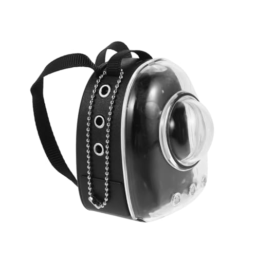 Milisten Puppenhaus Miniatur Katzen Rucksack Transparent Schwarz Realistisches Haustier tragezubehör für Puppen Detailgetreues Mini Katzenkorb Pädagogisches Puppenzubehör Milisten Puppenhaus Miniatur Katzen Rucksack Transparent Schwarz Realistisches Haustier tragezubehör für Puppen Detailgetreues Mini Katzenkorb Pädagogisches Puppenzubehör von Milisten