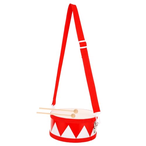 Milisten Snare Drum aus Holz mit Verstellbarem Gurt Tragbares Schlaginstrument für Kleinkinder Robustes Percussion Instrument mit Leuchtend Design und Drumsticks Fördert Rhythmus und Milisten Snare Drum aus Holz mit Verstellbarem Gurt Tragbares Schlaginstrument für Kleinkinder Robustes Percussion Instrument mit Leuchtend Design und Drumsticks Fördert Rhythmus und von Milisten