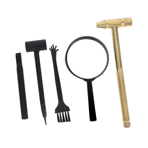 Milisten Teiliges Archäologie für Hammer Meißel Pinsel und Lupe Realistische Ausgrabungswerkzeuge für Schatzsuche Feinmotorikförderung und Stem Lernen bei Vorschulkindern Milisten Teiliges Archäologie für Hammer Meißel Pinsel und Lupe Realistische Ausgrabungswerkzeuge für Schatzsuche Feinmotorikförderung und Stem Lernen bei Vorschulkindern von Milisten