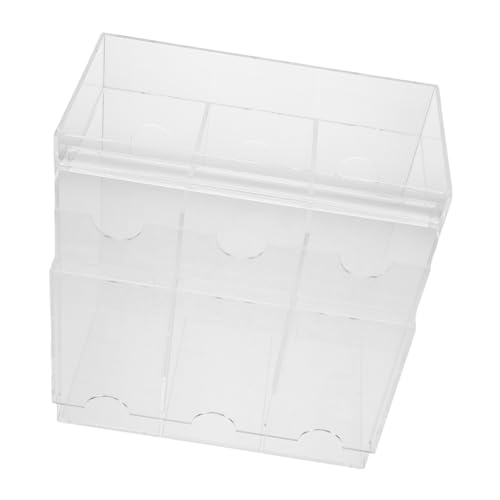Milisten Transparenter Acryl Karten Organizer Box Multifunktionaler Photocard Organizer und Booster Dispenser mit Fächern für Sammelkarten Trading Cards Business und Grußkarten Milisten Transparenter Acryl Karten Organizer Box Multifunktionaler Photocard Organizer und Booster Dispenser mit Fächern für Sammelkarten Trading Cards Business und Grußkarten von Milisten